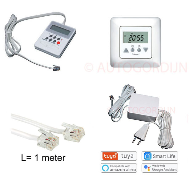 Budget gordijnrail componenten