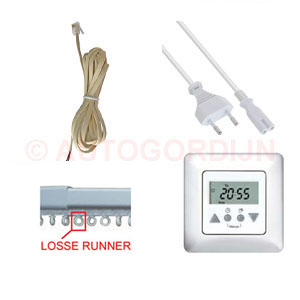 Luxe uitschuifbare gordijnrail componenten